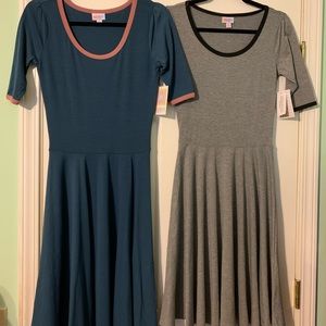 2 LuLaRoe Nicole Dresses